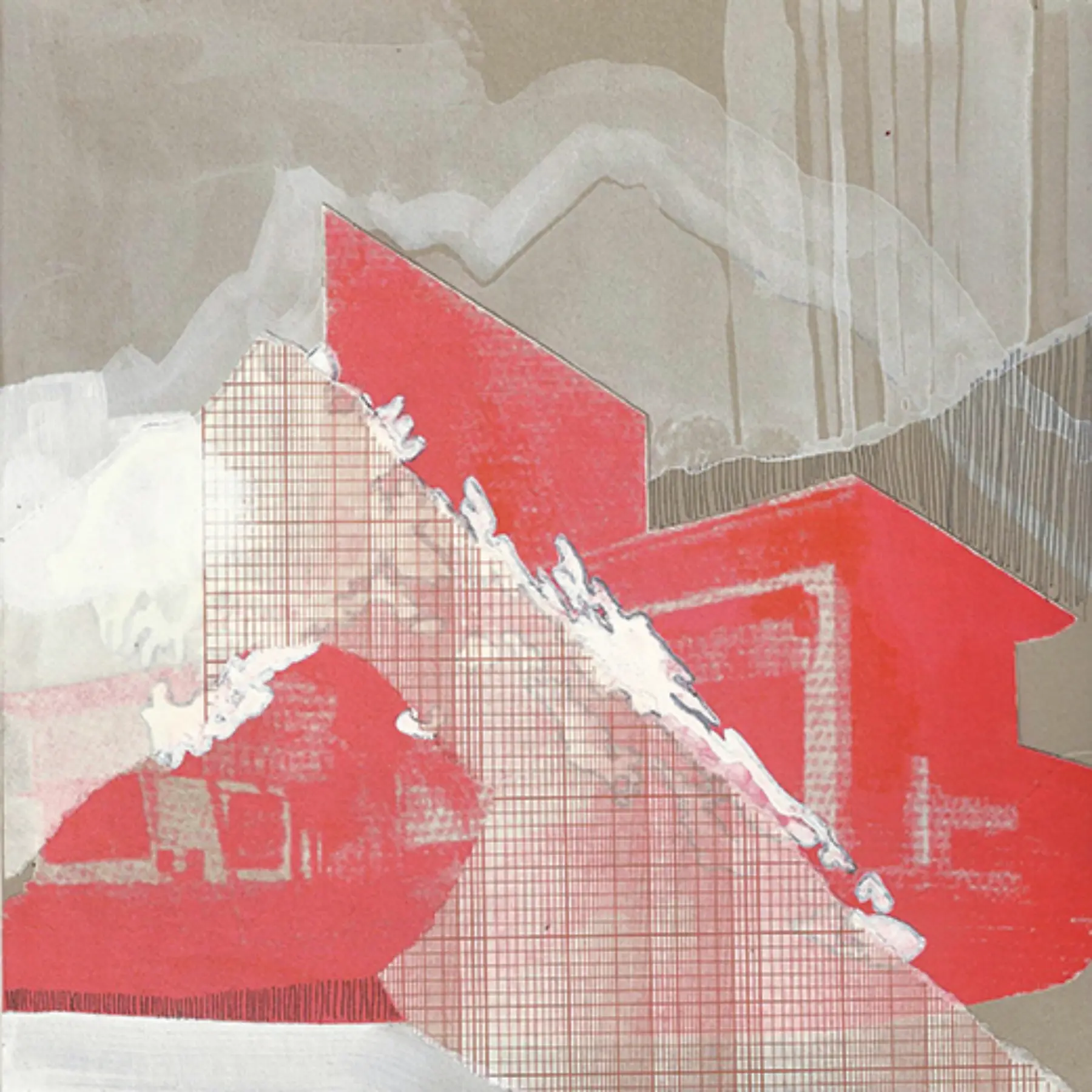Untitled Colage Red