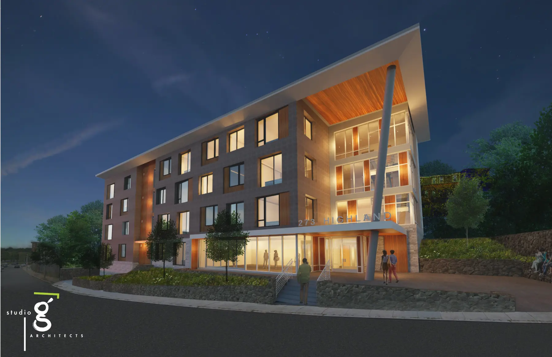 E Highland Article 80 Rendering Studio G Logo