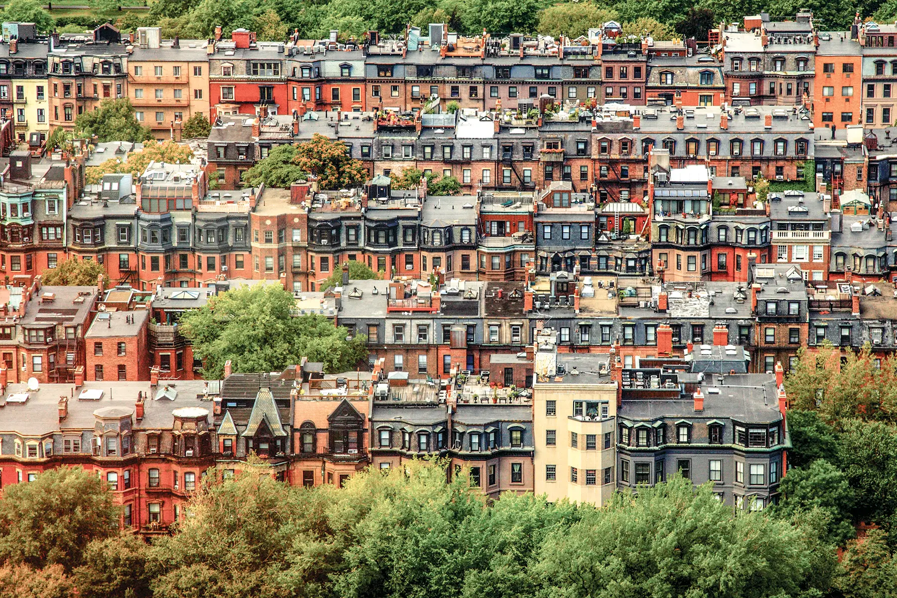 Future City Boston backbay brownstones
