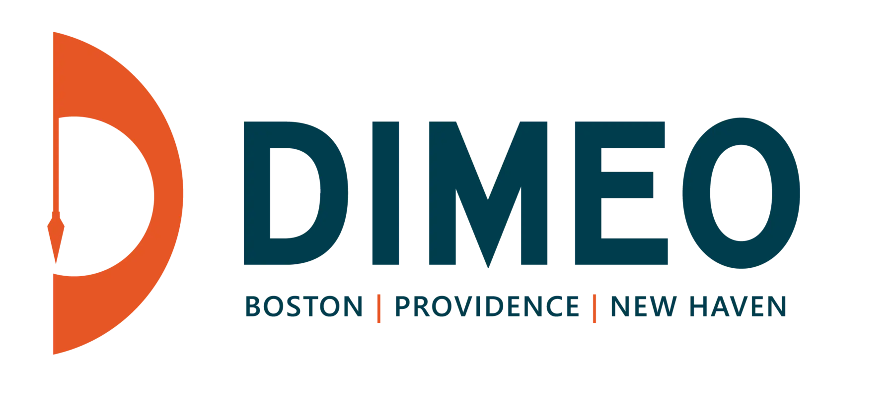 DIMEO LOGO w Locations Orange Blue