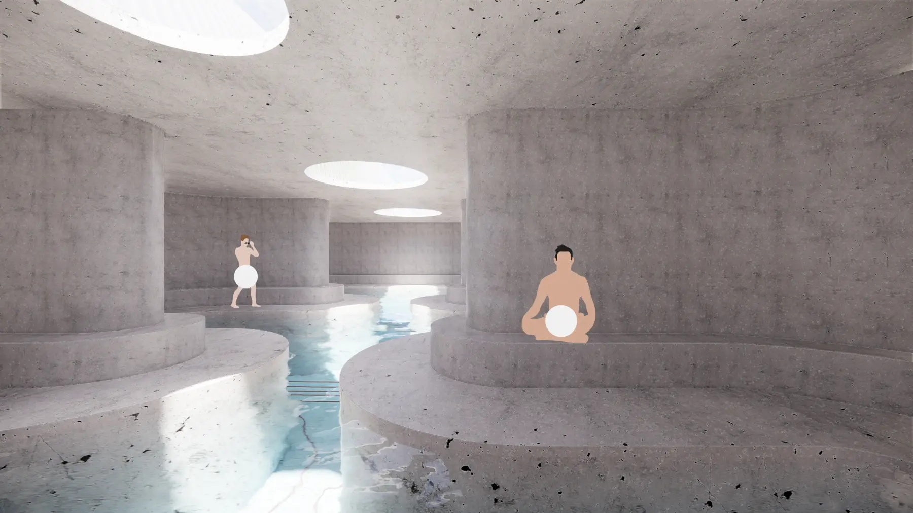 Primary Projects The thermal baths are powered by the waste heat from the servers below Kyle Barker