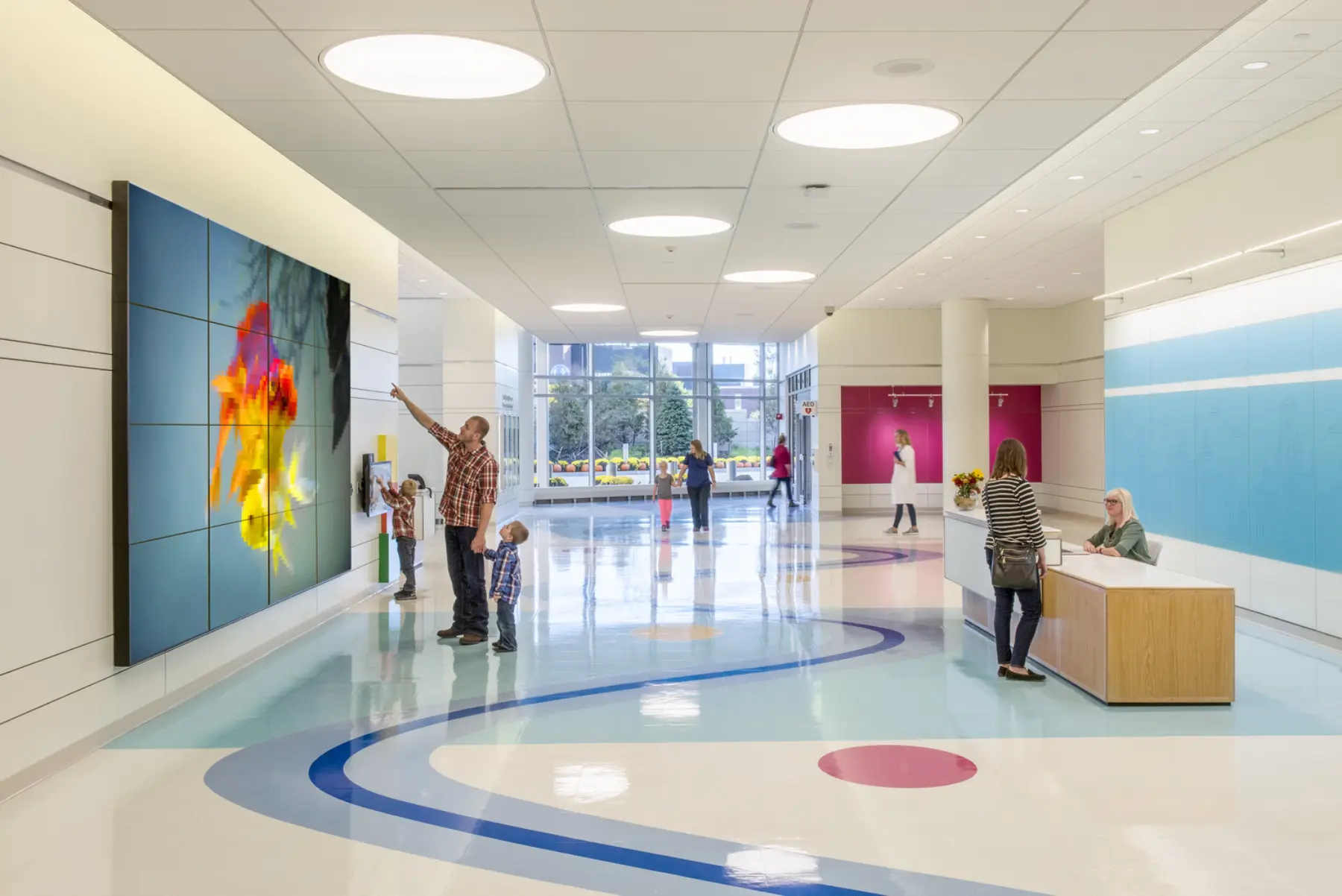 John R Oishei Childrens Hospital Lobby Laura Peters Cannon Design