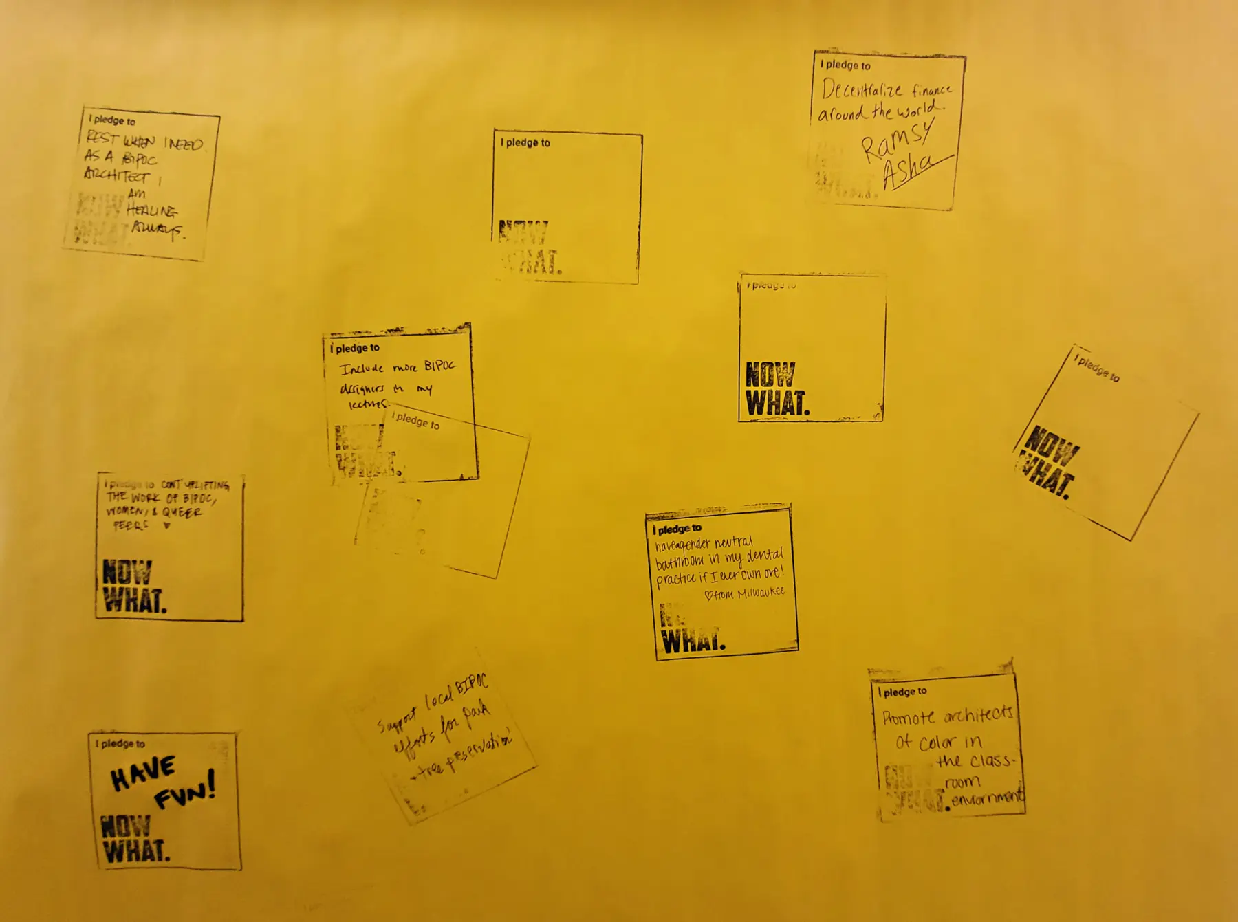 NW pledge wall 2