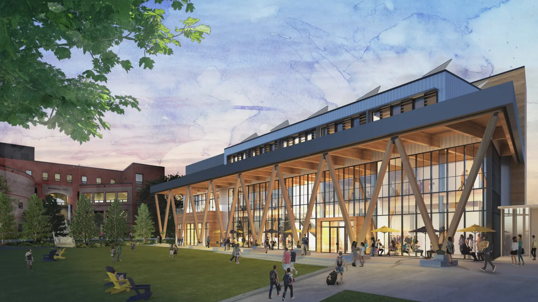 02 USM Careerand Student Success Center South Facade Elkus Manfredi Architects