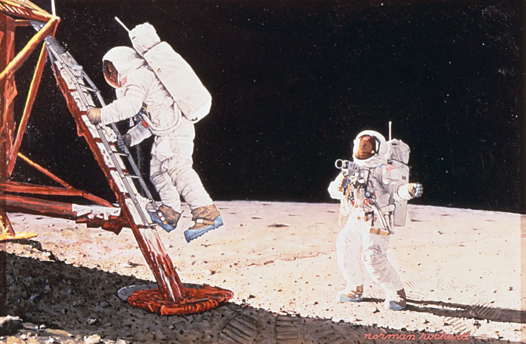 Final impossibility mans tracks on the moon