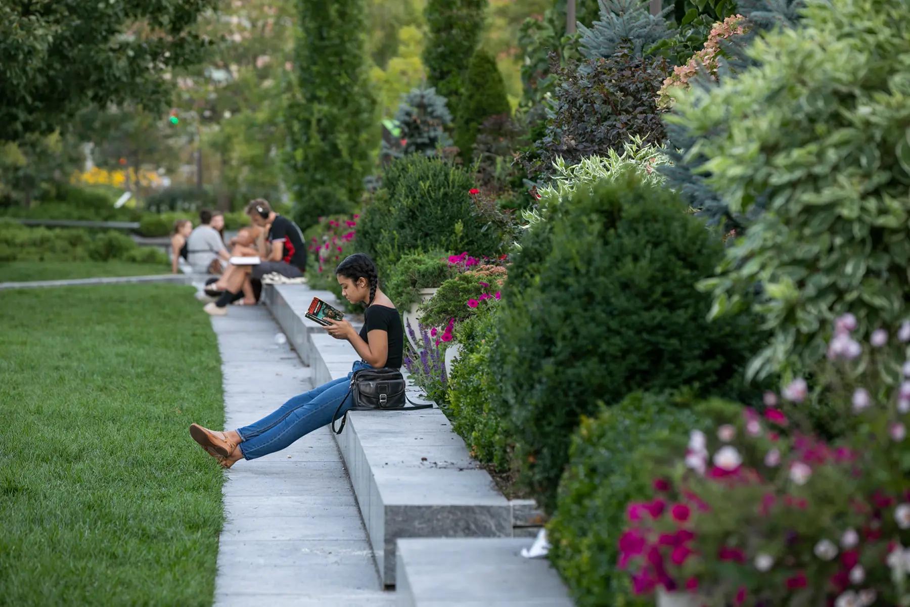 True Colors Greenway Visitors Reading