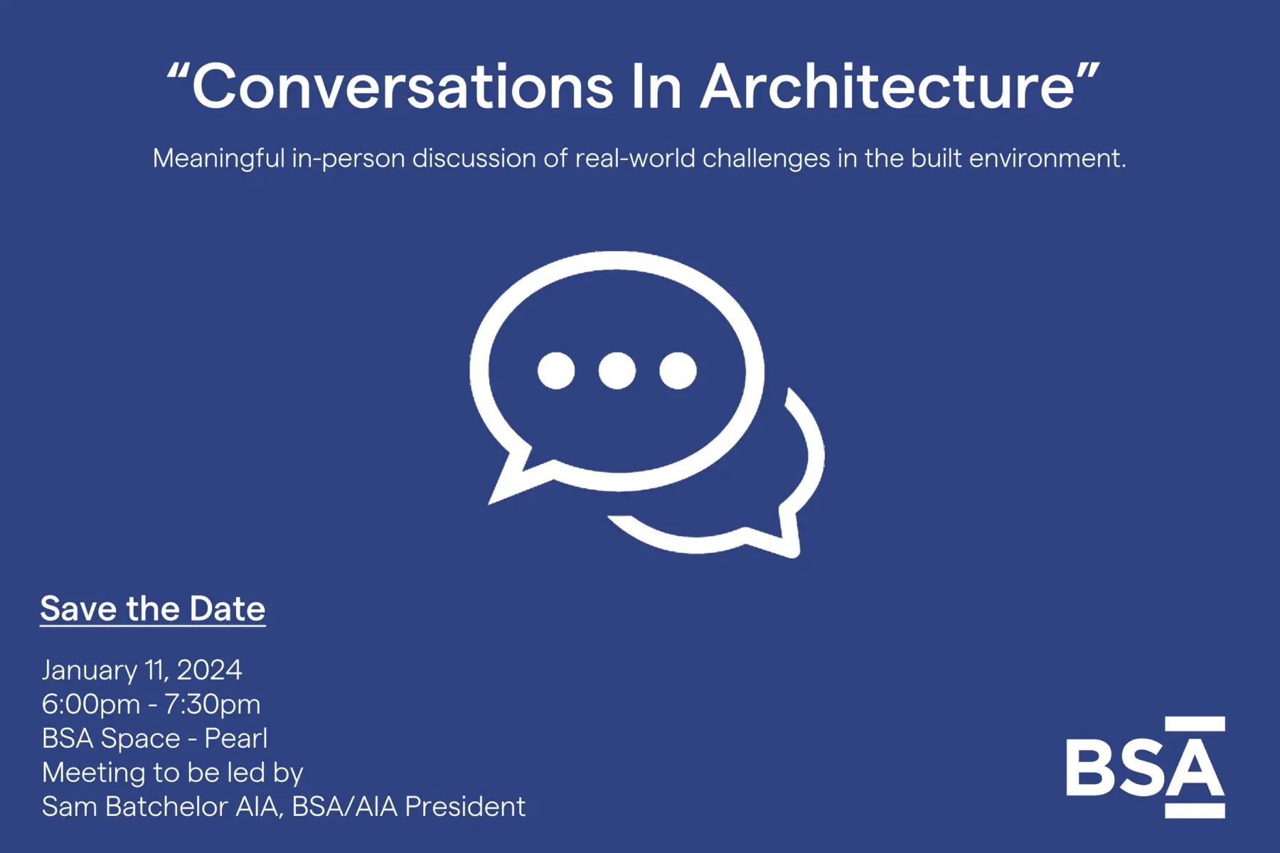 Conversations in Architecture Promo