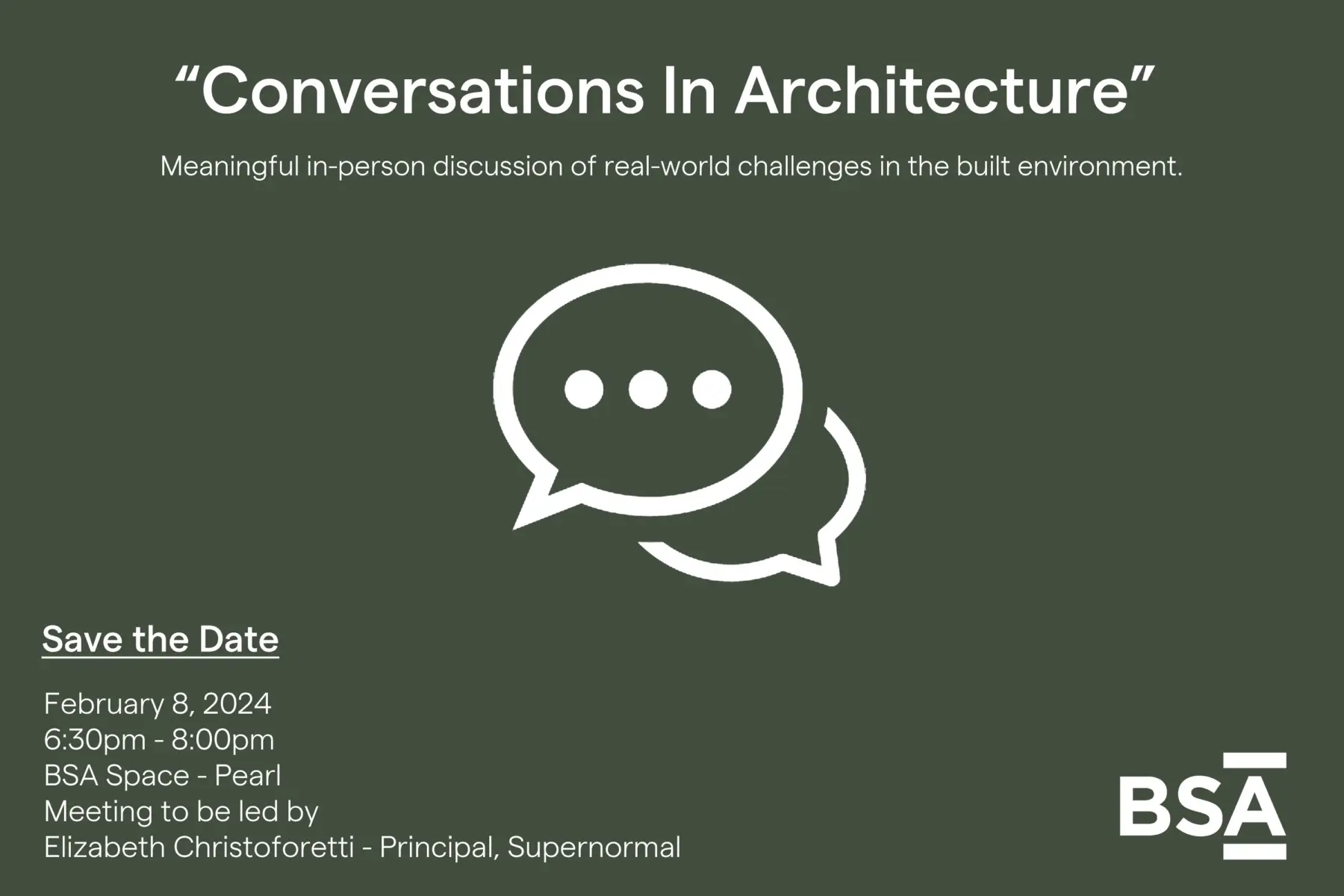 Conversations in Architecture Promo 2