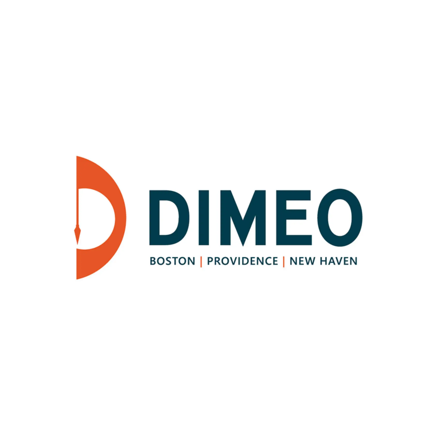 DIMEO LOGO w Locations Orange Blue 600 on 900px