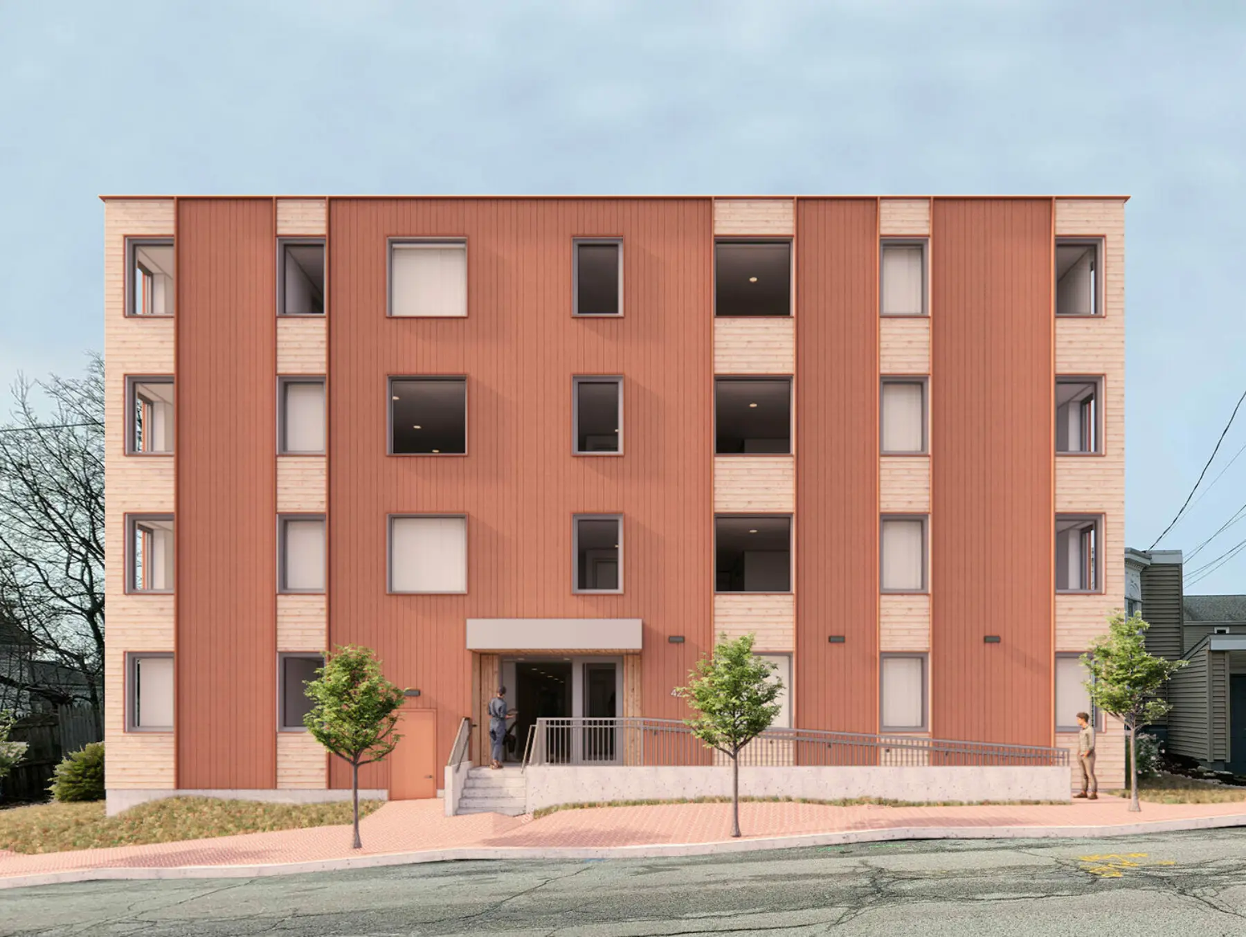 Uphill Housing East Elevation