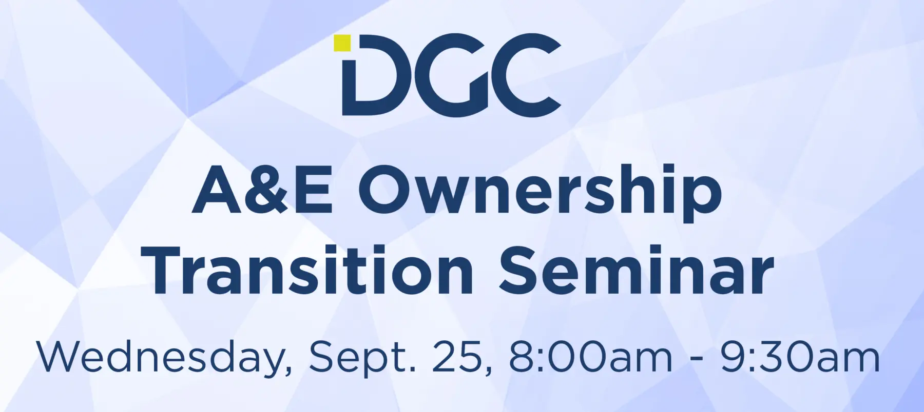 Dgc ownership transition event