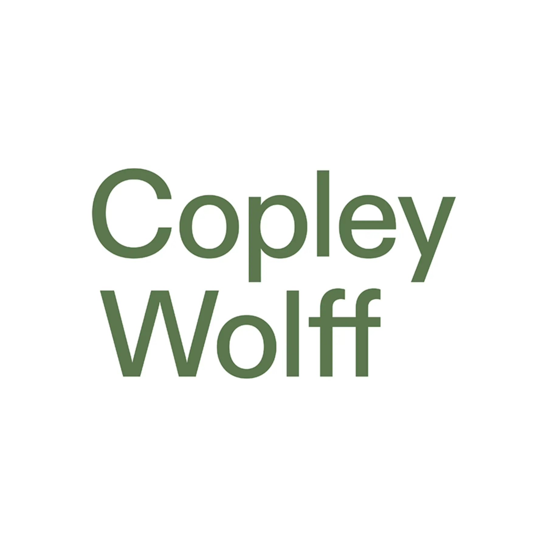 Copley Wolff logo green 01 600 on 900