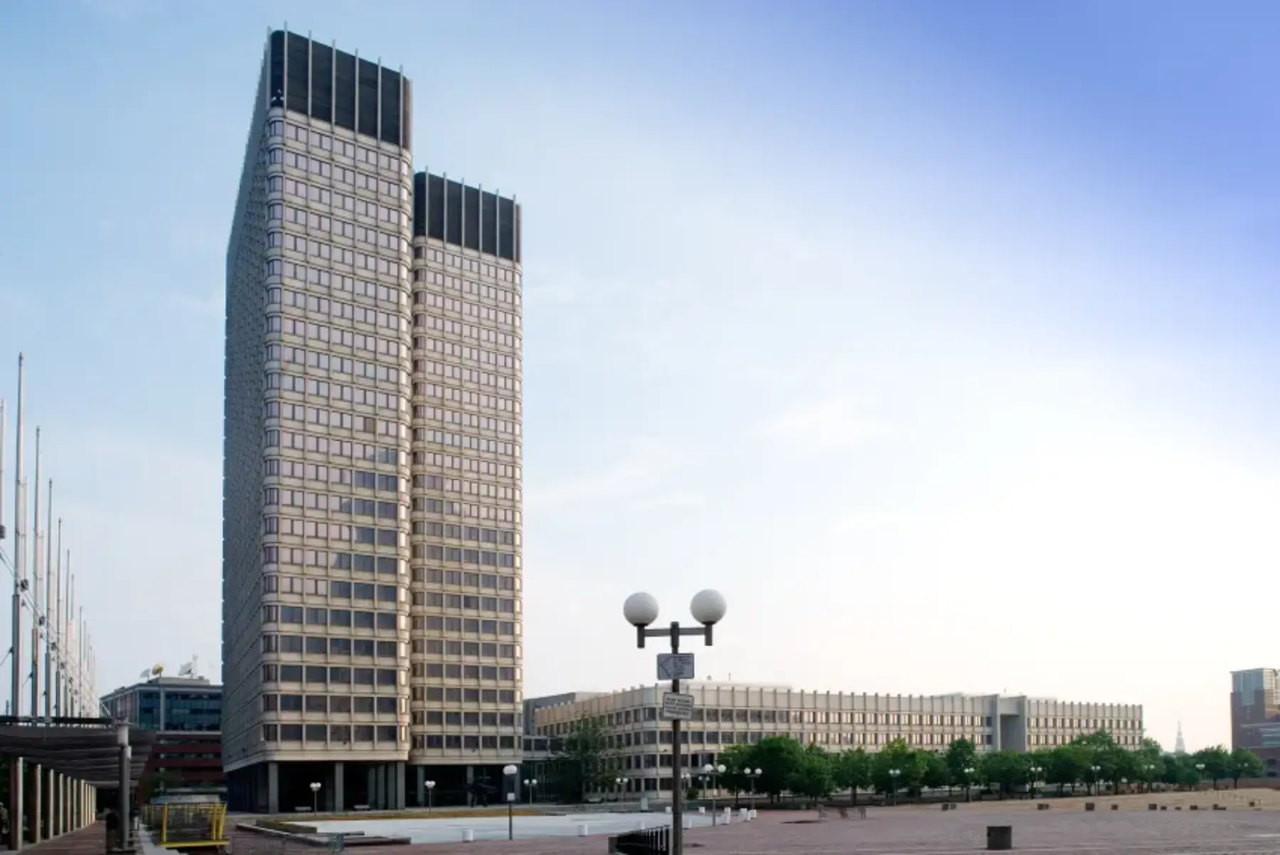 Main view John F Kennedy Federal Building 1966 by Walter Gropius and TAC 1 1