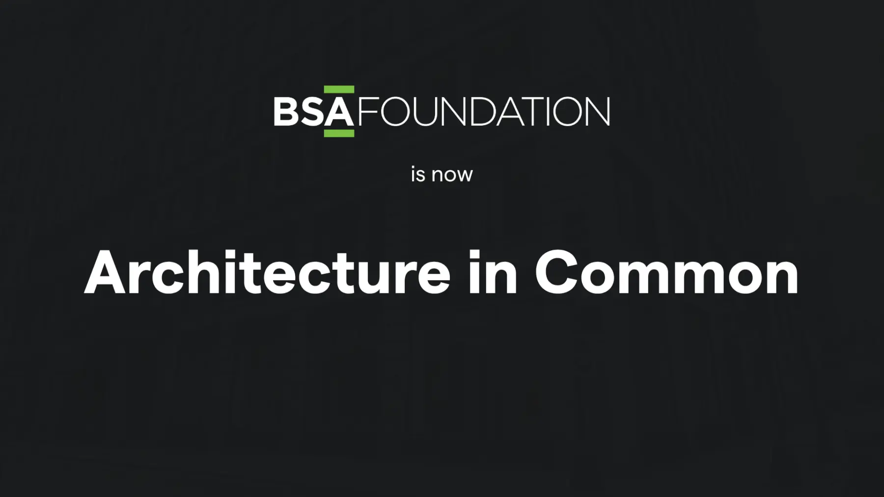 20260528 Architecture in Common Announcement hero